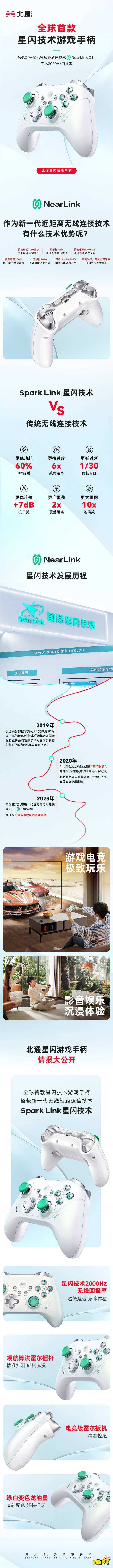 北通星闪手柄新情报公开 6项黑科技让游戏更流畅