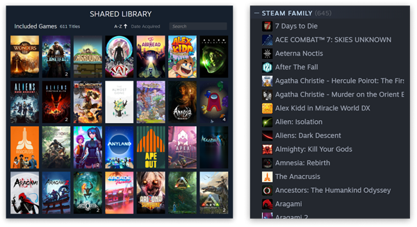 V社：隆重推出Steam家庭整合功能