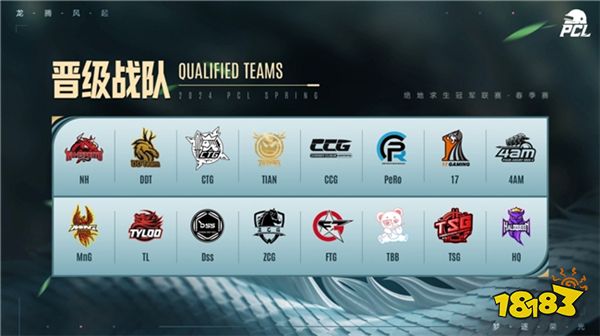 ​PUBG PCL2024春季赛16强名单出炉，全员蓄势待发争夺桂冠！