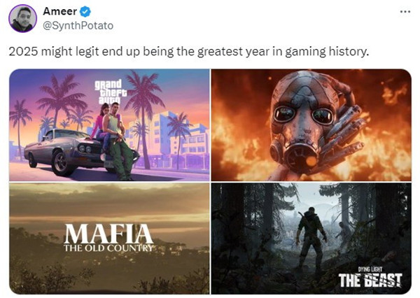 明年大作频出!《GTA6》《文明7》等大作上马2025年!