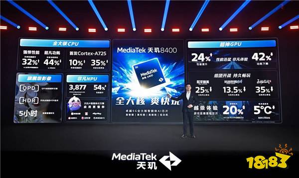 手游玩家狂喜！天玑8400 搭载G720 GPU 帧率、功耗表现双越级！