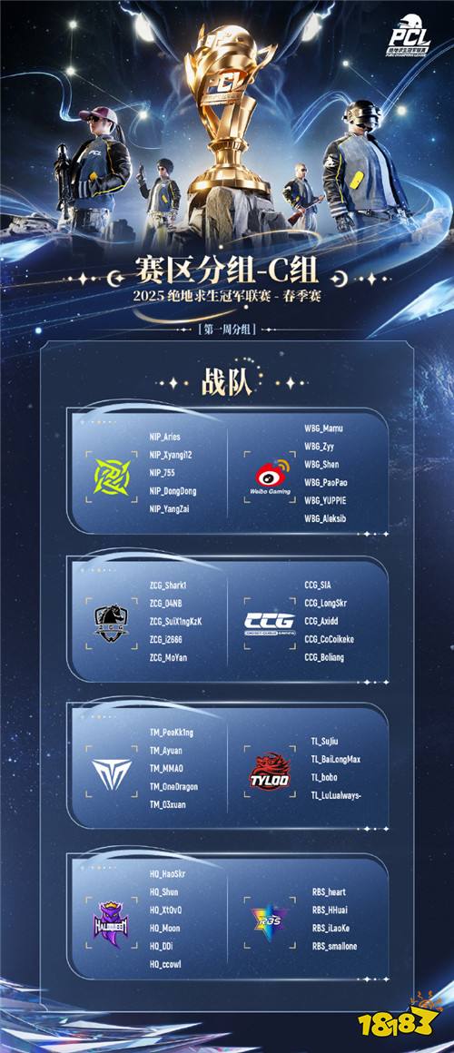 北斗所指，竞逐巅峰！2025 PCL春季赛3月19日正式开赛！