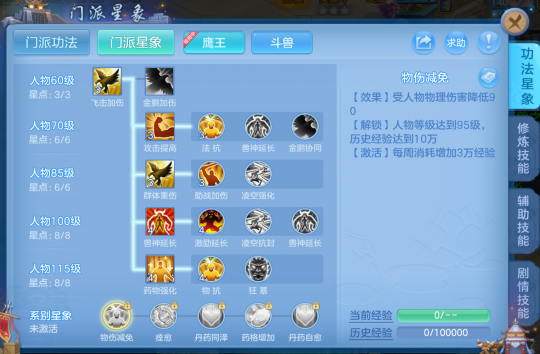 《幻唐志:逍遥外传》系别星象