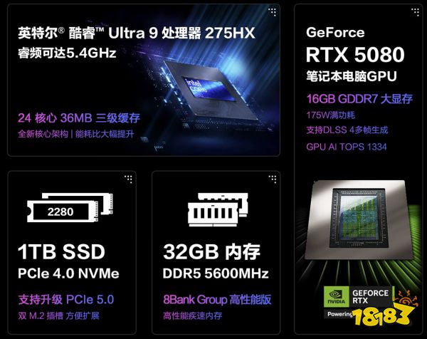 3A巨作顶尖画质体验 DLSS 4 加持RTX™ 5080笔记本ROG枪神9超竞版